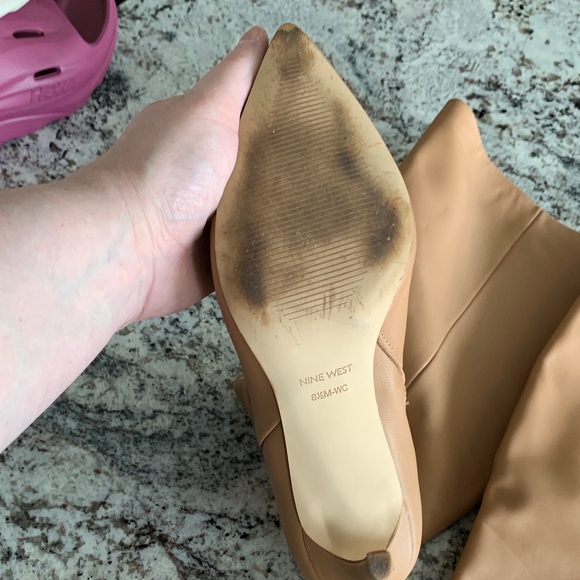 Nine West Tan Heeled Boots - Picture 4 of 8